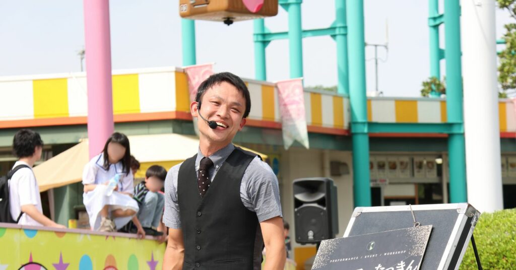 2025年5月18日とちのきファミリーランドイベントのパフォーマーたっきん